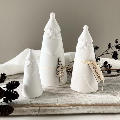 Silikonform Weihnachten Schneemann, Silikonformen Gießformen Weihnachten Gipsformen Zum Gießen Gießformen Silikon Weihnachten Schneemann Giessformen Silikon für DIY Weihnachtsdeko (A) von GZWY