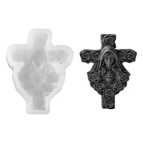 Silikonformen Gießformen Weihnachten Jesus, Silikonform Weihnachten Jesus Gips zum Gießen, Gießformen Silikon Weihnachten Gipsformen zum Gießen Giessformen Silikon für DIY Weihnachtsdeko (B) von GZWY