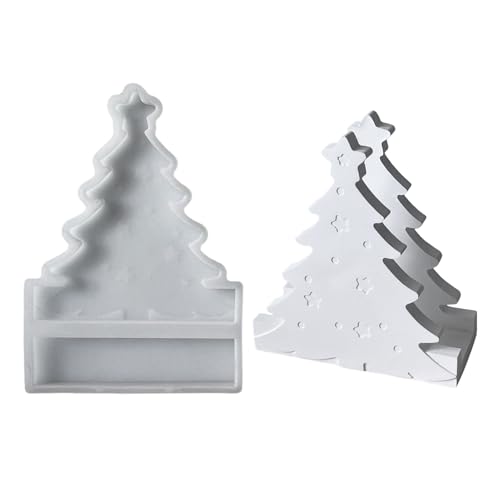 Silikonformen Gießformen Weihnachten Kosmetiktücherbox, Silikonform Weihnachten Schneeflocken Weihnachtsbaum Gips zum Gießen Gießformen Silikon Weihnachten Kerzenformen Silikon für DIY Halter (B) Silikonformen Gießformen Weihnachten Kosmetiktücherbox, Silikonform Weihnachten Schneeflocken Weihnachtsbaum Gips zum Gießen Gießformen Silikon Weihnachten Kerzenformen Silikon für DIY Halter (B) von GZWY