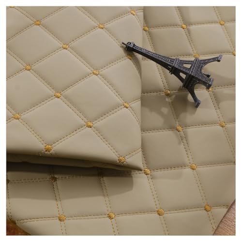 Kunstleder Gesteppt Meterware Polsterstoff Möbelstoff Gesteppt Kaschiert Leder Polsterstoff Stoff Kunstleder Polsterstoff Bezugsstoff Lederoptik Als Polster-Stoff/Sitzbezug für Den Innen(Beige,1.4X2m) Kunstleder Gesteppt Meterware Polsterstoff Möbelstoff Gesteppt Kaschiert Leder Polsterstoff Stoff Kunstleder Polsterstoff Bezugsstoff Lederoptik Als Polster-Stoff/Sitzbezug für Den Innen(Beige,1.4X2m) von GZXFEGZDCPH