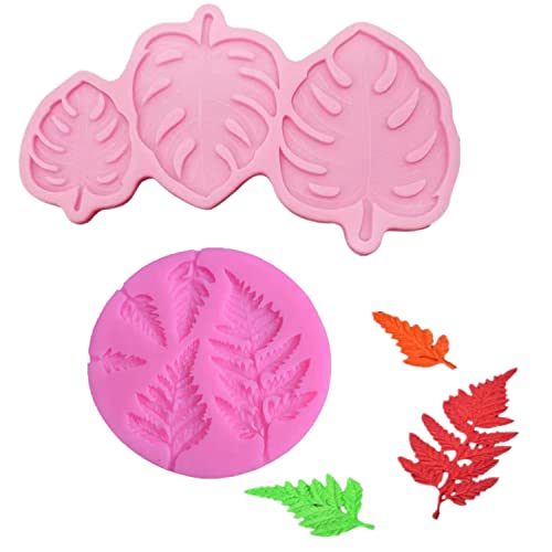 2 Stück Blätter Silikonform Tropische Blätter Fondant Form Dekorationsform 3D Blätter Gießformen DIY Kuchen Backform für Zucker, Süßigkeiten, Schokolade, Kuchendekoration 2 Stück Blätter Silikonform Tropische Blätter Fondant Form Dekorationsform 3D Blätter Gießformen DIY Kuchen Backform für Zucker, Süßigkeiten, Schokolade, Kuchendekoration von GZXYUAN