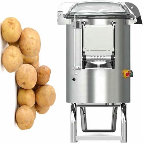 Automatischer Kartoffelschäler, Elektrische Kartoffel Lavadora mit Temperament von 0 bis 5 Minuten, 750W Kommerzieller Kartoffelschäler (110V) von GZYHDC