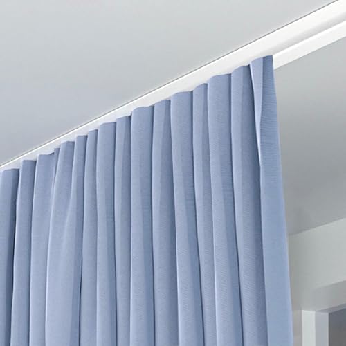 Deckenabscheider für Krankenhaus, Balkon und Dusche, Deckenvorhangstangensystem, Golfnetz, integrierte Vorhangschiene weiß für Erkerfenster, Raumvorhangstange Deckenabscheider für Krankenhaus, Balkon und Dusche, Deckenvorhangstangensystem, Golfnetz, integrierte Vorhangschiene weiß für Erkerfenster, Raumvorhangstange von GZYHDC