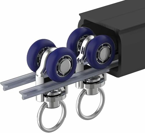 Deckenschiene Raumteiler: inklusive Rollhaken, Hardware und Krankenhausabdeckung, universelle Gardinenstange für schwere Vorhänge, multifunktionales Splitterschienenset, schwarz für Deckenschiene Raumteiler: inklusive Rollhaken, Hardware und Krankenhausabdeckung, universelle Gardinenstange für schwere Vorhänge, multifunktionales Splitterschienenset, schwarz für von GZYHDC