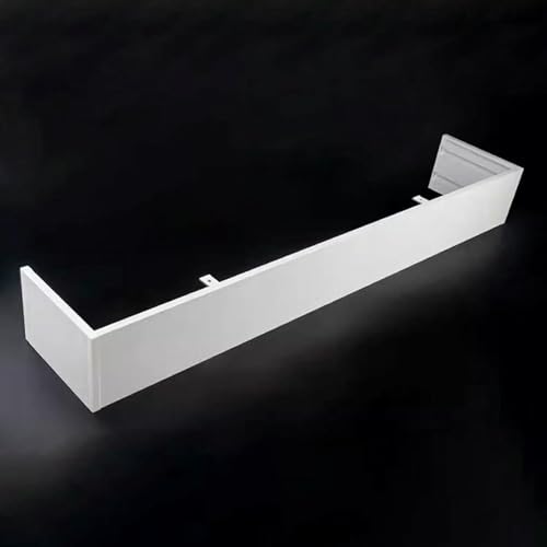 Deckenvorhangschiene, Aluminiumlegierung, Vorhangschiene, Box-Querbehang, individuelle Länge, Vorhangschienenstopper für Wohnzimmer, Deckenmontage, Dekoration, durchscheinende Kassette (für Deckenvorhangschiene, Aluminiumlegierung, Vorhangschiene, Box-Querbehang, individuelle Länge, Vorhangschienenstopper für Wohnzimmer, Deckenmontage, Dekoration, durchscheinende Kassette (für von GZYHDC