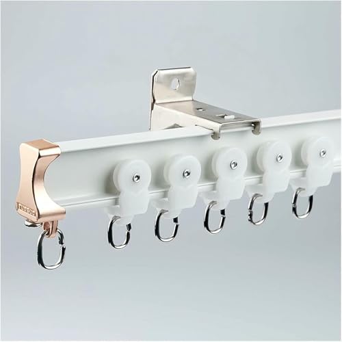 Deckenvorhangschiene, Schiebetür, flexibel, gebogen, Vorhangschienensystem, Wandhalterung, strapazierfähig, biegbar, Schiebevorhangstange, Wohnzimmer/Schlafzimmer/Waschküche, 300–800 cm lang (schwarz Deckenvorhangschiene, Schiebetür, flexibel, gebogen, Vorhangschienensystem, Wandhalterung, strapazierfähig, biegbar, Schiebevorhangstange, Wohnzimmer/Schlafzimmer/Waschküche, 300–800 cm lang (schwarz von GZYHDC