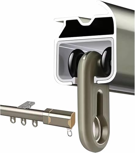 Deckenvorhangschiene für Aluminium-Schiebetür und Zubehör für schwere Vorhänge, 9,1 m, 6,1 m, 5,5 m, 3,7 m, 3 m, 2,4 m, 1,5 m, Deckenmontage, Trennwand für Krankenhaus und Schlafsaal Deckenvorhangschiene für Aluminium-Schiebetür und Zubehör für schwere Vorhänge, 9,1 m, 6,1 m, 5,5 m, 3,7 m, 3 m, 2,4 m, 1,5 m, Deckenmontage, Trennwand für Krankenhaus und Schlafsaal von GZYHDC