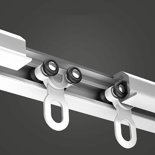 Duschvorhangschiene, eingebettetes Vorhangschienensystem, integrierte unsichtbare Schiene, Wohnzimmer-Deckenschienen-Set mit leisen Rollen für Vorhänge, Krankenhaus, Vorhänge, Vorhänge und Raumteiler Duschvorhangschiene, eingebettetes Vorhangschienensystem, integrierte unsichtbare Schiene, Wohnzimmer-Deckenschienen-Set mit leisen Rollen für Vorhänge, Krankenhaus, Vorhänge, Vorhänge und Raumteiler von GZYHDC