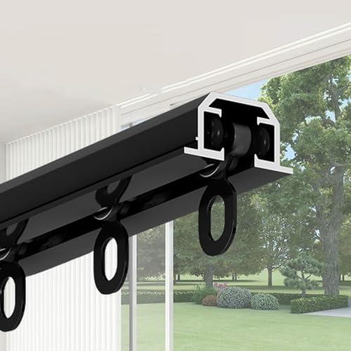 Duschvorhangschiene, eingebettetes Vorhangschienensystem, integrierte unsichtbare Schiene, Wohnzimmer-Deckenschienen-Set mit leisen Rollen für Vorhänge, Krankenhaus, Vorhänge, Vorhänge und Raumteiler Duschvorhangschiene, eingebettetes Vorhangschienensystem, integrierte unsichtbare Schiene, Wohnzimmer-Deckenschienen-Set mit leisen Rollen für Vorhänge, Krankenhaus, Vorhänge, Vorhänge und Raumteiler von GZYHDC