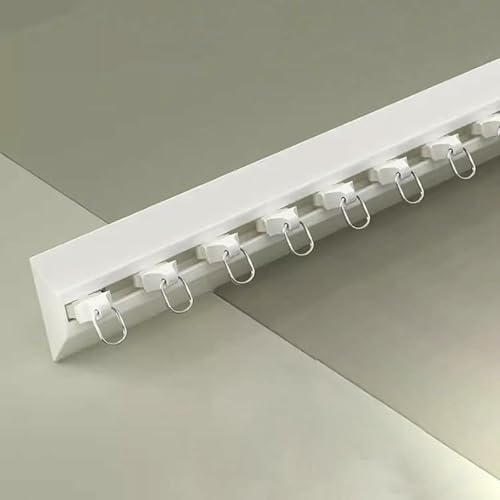 Duschvorhangschiene, gerades Gleitvorhangschienensystem, 35 cm, 30 cm, 45 cm, 40 cm, 50 cm, 60 cm, 60 cm, 60 cm, 60 cm, 60 cm, 1,1 mm, ultradünne Gardinenschiene mit leisen Riemenscheiben (Weiß, 3,35 Duschvorhangschiene, gerades Gleitvorhangschienensystem, 35 cm, 30 cm, 45 cm, 40 cm, 50 cm, 60 cm, 60 cm, 60 cm, 60 cm, 60 cm, 1,1 mm, ultradünne Gardinenschiene mit leisen Riemenscheiben (Weiß, 3,35 von GZYHDC