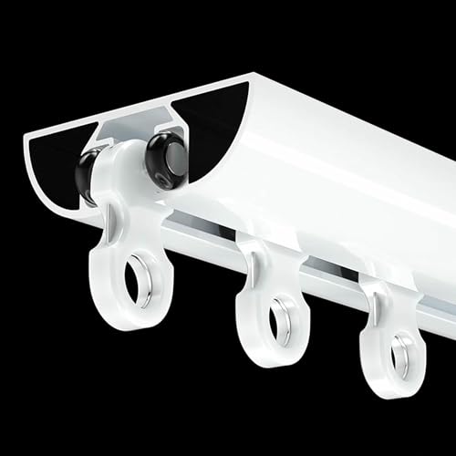 Einreihige Deckenschiene für den Außenbereich, dünne Gleitschiene, für Haus/Hotel, gebogene Trennstange mit Rollen/Endkappe (4,5 m) von GZYHDC