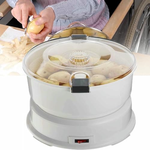 Elektrischer Kartoffelschäler, Vollautomatische One-Touch-Bedienung, Gemüseschäler mit Drehsicherheitssperre für einfaches Kochen in der Küche Elektrischer Kartoffelschäler, Vollautomatische One-Touch-Bedienung, Gemüseschäler mit Drehsicherheitssperre für einfaches Kochen in der Küche von GZYHDC
