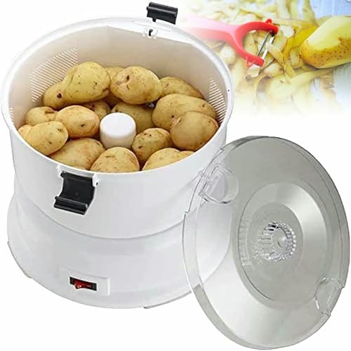 Elektrischer Kartoffelschäler (leicht zu reinigen), 1 kg Fassungsvermögen, Kartoffelschäler, Effizienter Gemüseschäler, Gemüseentfeuchter von GZYHDC