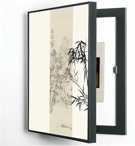 GZYHDC Moderner, moderner dekorativer Malkasten, Abdeckung des abnehmbaren, versteckten Verteilerkastens, dekorativer elektrischer Kasten, 11,40 x 60 cm GZYHDC Moderner, moderner dekorativer Malkasten, Abdeckung des abnehmbaren, versteckten Verteilerkastens, dekorativer elektrischer Kasten, 11,40 x 60 cm von GZYHDC