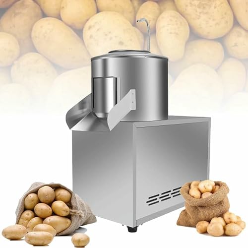 Kartoffelschädling und Kartoffelreiniger, 1100W Kommerzieller Kartoffelschäler, Reibung, Totally Steel Body, Geeignet für Pelar Taro, Ingwer von GZYHDC