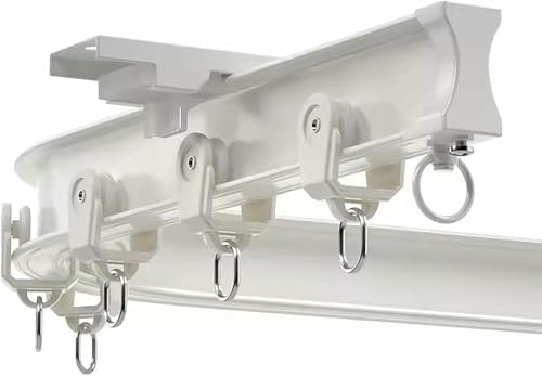 Weiße flexible Gardinenschienen und Zubehör für schwere Vorhänge, Decken- / Wandmontage, Vorhangschienen-Set aus flexiblem Aluminium, 5, 6, 7, 8, 9, 10, 11, 12, 13, 14, 15, 16, 18, 20, 22 Weiße flexible Gardinenschienen und Zubehör für schwere Vorhänge, Decken- / Wandmontage, Vorhangschienen-Set aus flexiblem Aluminium, 5, 6, 7, 8, 9, 10, 11, 12, 13, 14, 15, 16, 18, 20, 22 von GZYHDC