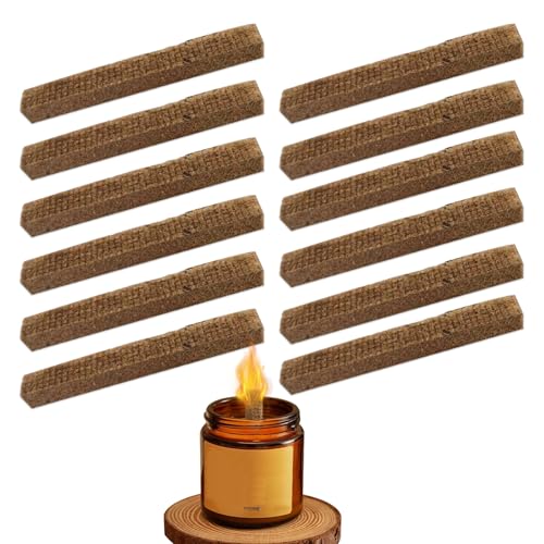 GZYUYNG 12 Stück Dauerdocht für Wachsfresser, Kerzenfresser, Holzdochte für Kerzen, Kerzenfresser Outdoor, Kerzenrestefresser Ersatzdocht, Kerzen Selber Machen GZYUYNG 12 Stück Dauerdocht für Wachsfresser, Kerzenfresser, Holzdochte für Kerzen, Kerzenfresser Outdoor, Kerzenrestefresser Ersatzdocht, Kerzen Selber Machen von GZYYANG