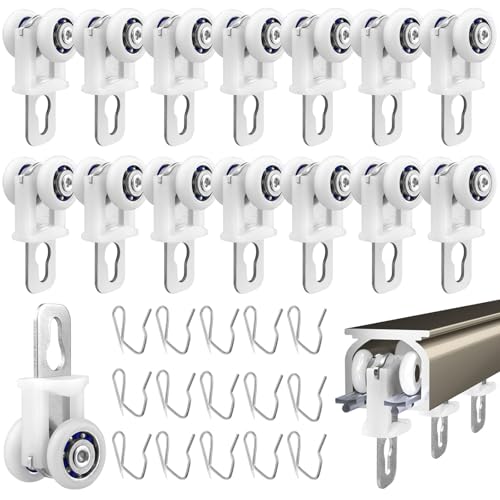 GZcaiyun 15 Stück Vorhangschienen Gleiten, Gardinenschiene Rollen, Zinklegierung Vorhang Track Roller Geräuschlose Vorhangschiene für Vorhangschienen, mit Spitzer Haken GZcaiyun 15 Stück Vorhangschienen Gleiten, Gardinenschiene Rollen, Zinklegierung Vorhang Track Roller Geräuschlose Vorhangschiene für Vorhangschienen, mit Spitzer Haken von GZcaiyun
