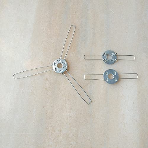 GaCunYan 10pcs / Lot 2 oder 3 Gabeln verzinktes Fixier-Federklammer zum Fixieren von Lampenschirm-Shrapnel für Pandent-Lampen und Laternen Zubehör GaCunYan (Length : 100mmx2 Forks) von GaCunYan