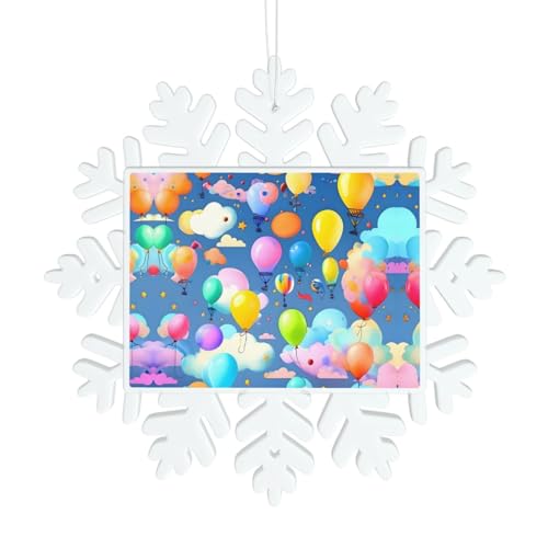 Bunte Luftballons, Schneeflocken-Dekorationen – Weihnachtsschmuck, perfekt für Urlaub, Hochzeit, Party und Heimdekoration Bunte Luftballons, Schneeflocken-Dekorationen – Weihnachtsschmuck, perfekt für Urlaub, Hochzeit, Party und Heimdekoration von GaJher