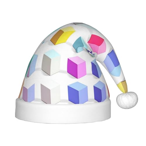 GaJher Bunte Würfel Weihnachtsmütze – Weihnachts-Kopfbedeckung, lustige Kopfbedeckung für Feiertage, Partys für Halloween, Festivals GaJher Bunte Würfel Weihnachtsmütze – Weihnachts-Kopfbedeckung, lustige Kopfbedeckung für Feiertage, Partys für Halloween, Festivals von GaJher
