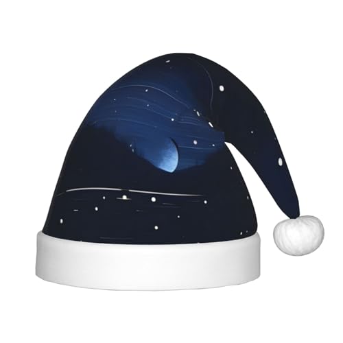 GaJher Dunkelblaue Weihnachtsmütze mit Nachtansicht – Xmas New Year Kopfbedeckung, lustige Kopfbedeckungen für Feiertagsfeiern für Halloween, Festival GaJher Dunkelblaue Weihnachtsmütze mit Nachtansicht – Xmas New Year Kopfbedeckung, lustige Kopfbedeckungen für Feiertagsfeiern für Halloween, Festival von GaJher