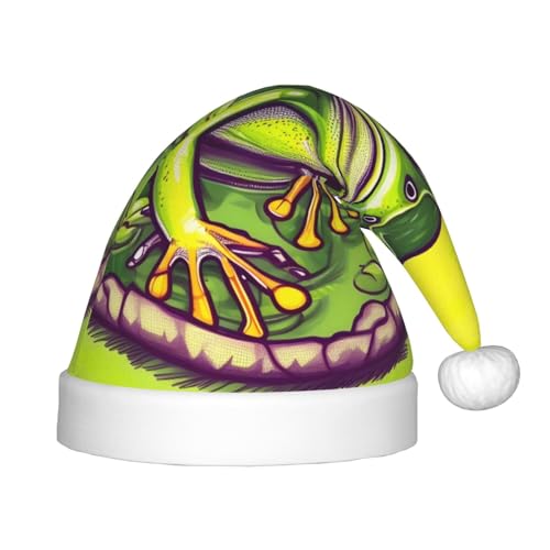 GaJher Frosch im Teich Weihnachtsmütze - Weihnachten Silvester-Kopfbedeckung Lustiges Stirnband für Feiertage Halloween Festival GaJher Frosch im Teich Weihnachtsmütze - Weihnachten Silvester-Kopfbedeckung Lustiges Stirnband für Feiertage Halloween Festival von GaJher
