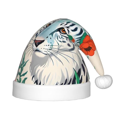 GaJher Niedliche weiße Tiger-Weihnachtsmütze – Weihnachts-Kopfbedeckung, lustige Kopfbedeckungen für Feiertage, Partys für Halloween, Festivals GaJher Niedliche weiße Tiger-Weihnachtsmütze – Weihnachts-Kopfbedeckung, lustige Kopfbedeckungen für Feiertage, Partys für Halloween, Festivals von GaJher