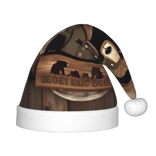 GaJher Rustikale Lodge Bär Weihnachtsmütze - Xmas New Year Kopfbedeckung, lustige Kopfschmuck für Feiertagsfeiern für Halloween, Festival GaJher Rustikale Lodge Bär Weihnachtsmütze - Xmas New Year Kopfbedeckung, lustige Kopfschmuck für Feiertagsfeiern für Halloween, Festival von GaJher