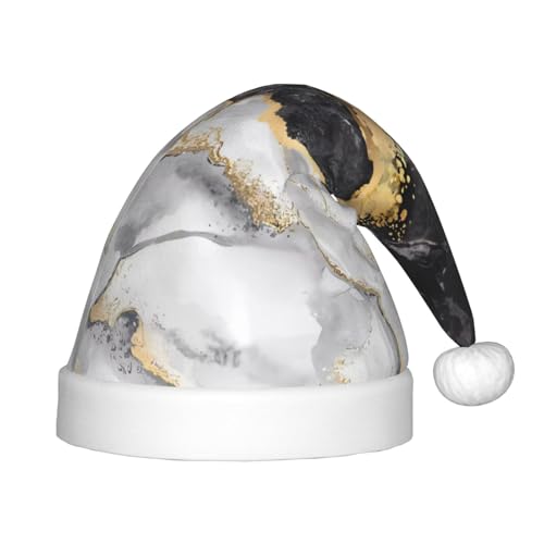 GaJher Schwarz-Weiß-Goldfolie Marmor Weihnachtsmütze - Xmas New Year Kopfbedeckung, lustige Kopfschmuck für Feiertagspartys für Halloween, Festival GaJher Schwarz-Weiß-Goldfolie Marmor Weihnachtsmütze - Xmas New Year Kopfbedeckung, lustige Kopfschmuck für Feiertagspartys für Halloween, Festival von GaJher