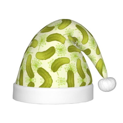 GaJher Sushi Dill Pickles Weihnachtsmütze - Xmas New Year Headwear, Fun Headpieces for Holiday Parties for Halloween, Festival von GaJher