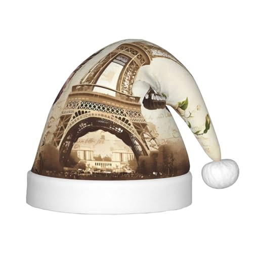 GaJher Vintage Paris Eiffelturm Schmetterling Weihnachtsmütze - Xmas Neujahr Kopfbedeckung Lustige Kopfschmuck für Urlaub Partys für Halloween Festival GaJher Vintage Paris Eiffelturm Schmetterling Weihnachtsmütze - Xmas Neujahr Kopfbedeckung Lustige Kopfschmuck für Urlaub Partys für Halloween Festival von GaJher