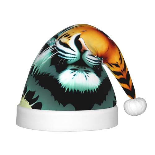 GaJher Weihnachtsmütze mit kleinem dicken Tigerkopf – Weihnachts-Kopfbedeckung, lustige Kopfbedeckungen für Feiertage, Partys für Halloween, Festival GaJher Weihnachtsmütze mit kleinem dicken Tigerkopf – Weihnachts-Kopfbedeckung, lustige Kopfbedeckungen für Feiertage, Partys für Halloween, Festival von GaJher