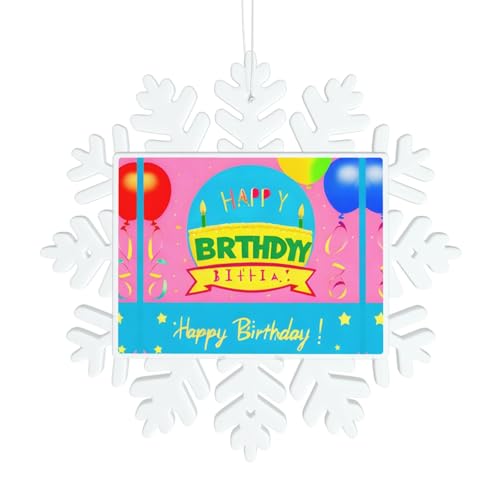 Happy Birthday Ballon Schneeflocke Dekorationen - Weihnachtsschmuck, perfekt für Urlaub, Hochzeit, Party und Heimdekoration Happy Birthday Ballon Schneeflocke Dekorationen - Weihnachtsschmuck, perfekt für Urlaub, Hochzeit, Party und Heimdekoration von GaJher