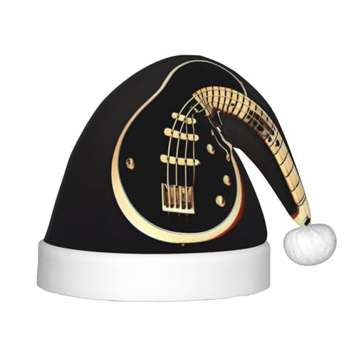 Schwarze Gitarre Weihnachtsmütze - Xmas New Year Headwear, Fun Headpieces for Holiday Parties for Halloween, Festival Schwarze Gitarre Weihnachtsmütze - Xmas New Year Headwear, Fun Headpieces for Holiday Parties for Halloween, Festival von GaJher