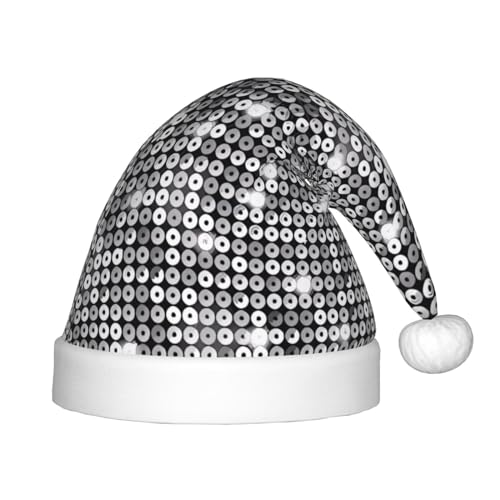 Silberne Pailletten-Weihnachtsmütze mit funkelndem Muster - Xmas New Year Kopfbedeckung, lustige Kopfbedeckungen für Feiertagsfeiern für Halloween, Festival Silberne Pailletten-Weihnachtsmütze mit funkelndem Muster - Xmas New Year Kopfbedeckung, lustige Kopfbedeckungen für Feiertagsfeiern für Halloween, Festival von GaJher