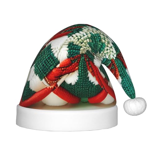 Weihnachtsmütze mit Wollstoffmuster – Weihnachts-Kopfbedeckung, lustige Kopfbedeckung für Feiertage, Partys für Halloween, Festivals Weihnachtsmütze mit Wollstoffmuster – Weihnachts-Kopfbedeckung, lustige Kopfbedeckung für Feiertage, Partys für Halloween, Festivals von GaJher