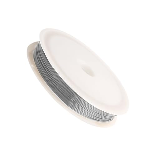 Gacqpli Schmuckherstellung Basteldraht - Metallperlendraht für die Herstellung von Schmuck - Flexibler dünner Faden Bastelbedarf zur Herstellung von Armbändern, Halsketten, Weihnachtsdekoration und von Gacqpli