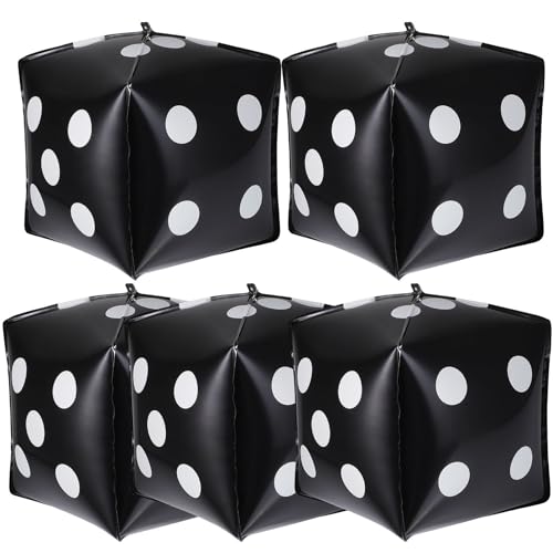 10 Stück Riesenspiel, große Luftballons, dekorativ, Hochzeit, quadratisch, Hochzeit, Zubehör für Thema, Film, Party, Dekoration, Würfel, Schwarz, großer Geburtstag, Jumbo, aufblasbar, Würfel 10 Stück Riesenspiel, große Luftballons, dekorativ, Hochzeit, quadratisch, Hochzeit, Zubehör für Thema, Film, Party, Dekoration, Würfel, Schwarz, großer Geburtstag, Jumbo, aufblasbar, Würfel von Gadpiparty