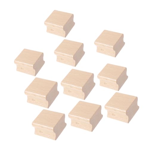 10Stücke Grooved Blank Rubber Stamp für DIY Bastelprojekte Scrapbooking und Dokumentenversiegelung Robust und Langlebig von Gadpiparty