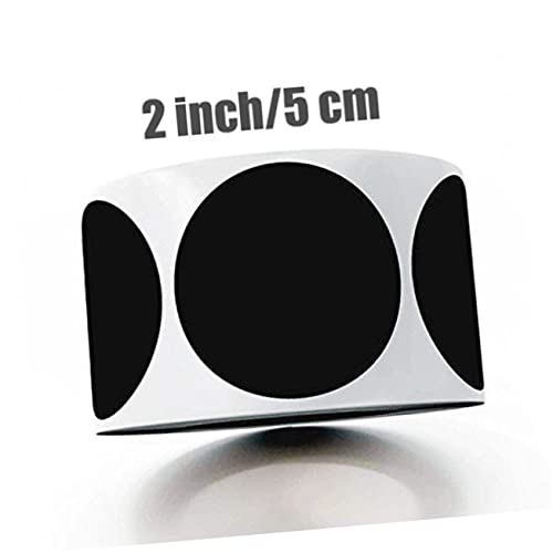 1Rollen Schwarze PVC Tafelaufkleber Runde Klebeetiketten für Zuhause und Büro Beschriften und Markieren Leicht Abreißbar Langlebig und Vielseitig Einsetzbar von Gadpiparty