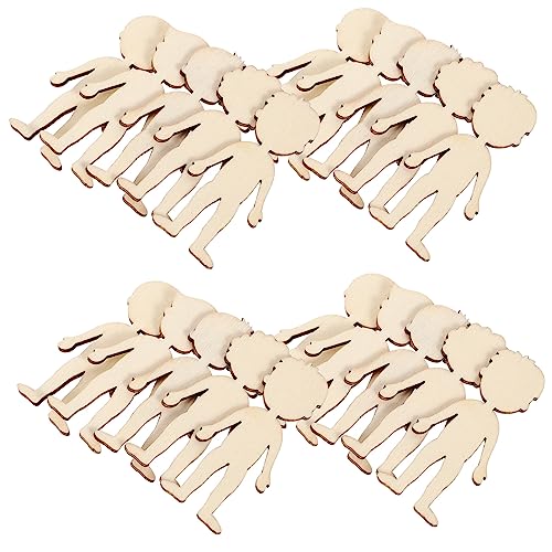 50Stücke Unvollendete Holzfiguren für DIY Bastelset mit Handgefertigten Malereiausschnitten Holzklötzchen Gestalten für Projekte 50Stücke Unvollendete Holzfiguren für DIY Bastelset mit Handgefertigten Malereiausschnitten Holzklötzchen Gestalten für Projekte von Gadpiparty
