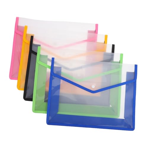5Stücke Fächermappen Druckknopfverschluss Verschiedene für Büro Schule und Zuhause Wiederverwendbare Dokumentenmappe 5Stücke Fächermappen Druckknopfverschluss Verschiedene für Büro Schule und Zuhause Wiederverwendbare Dokumentenmappe von Gadpiparty