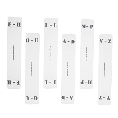 6Stücke CD Divider Karten aus Acryl Horizontale Klassifizierungsetiketten für Aufbewahrungssysteme von Gadpiparty
