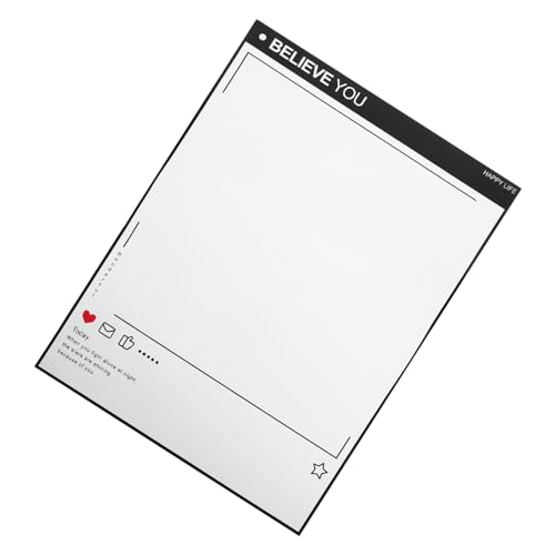 Gadpiparty 1 Blatt Magnetische Notiztafel Magnetisches Whiteboard Für Kühlschrank Magnetischer Kühlschrankplaner Planke Kühlschrank Whiteboard Notizblock Weiß Terminerinnerung Das Haustier von Gadpiparty