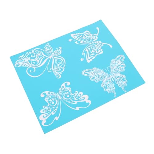 Gadpiparty 1 Blatt Wiederverwendbare Siebdruckschablone mit Schmetterlingsmuster Selbstklebende DIY Schablone für Dekoration Wänden und Böden Einfach zu Reinigen und Schnell Trocknend für von Gadpiparty