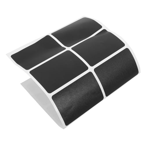 Gadpiparty 1 Blatt Wiederverwendbare Tafelaufkleber Selbstklebende Schwarze Etiketten für Flaschen Einmachgläser Deko Abnehmbar Wiederverwendbar für Beschriftungen und Kreative Projekte von Gadpiparty