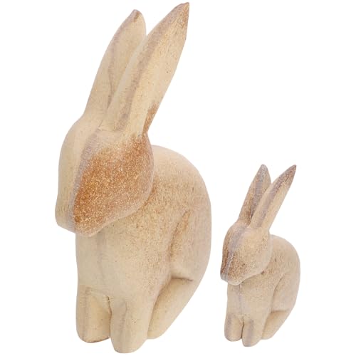 Gadpiparty 1 Paar DIY Malbare Holztiere Weißer Rohling Kaninchen Holzfiguren für Dekoration im Zuhause und Büro für Bastelprojekte und Fotorequisiten Gadpiparty 1 Paar DIY Malbare Holztiere Weißer Rohling Kaninchen Holzfiguren für Dekoration im Zuhause und Büro für Bastelprojekte und Fotorequisiten von Gadpiparty