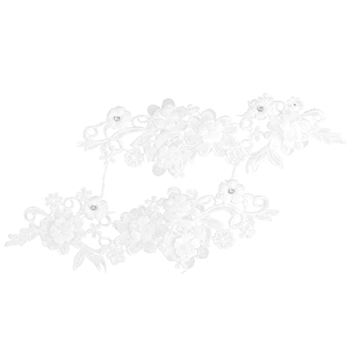 Gadpiparty 1 Paar DIY Spitzenband für Blumenspitze Weiß für Hochzeiten Geburtstagsfeiern und Bastelprojekte Langlebig und Wiederverwendbar für Romantische Dekorationen und Anwendungen von Gadpiparty