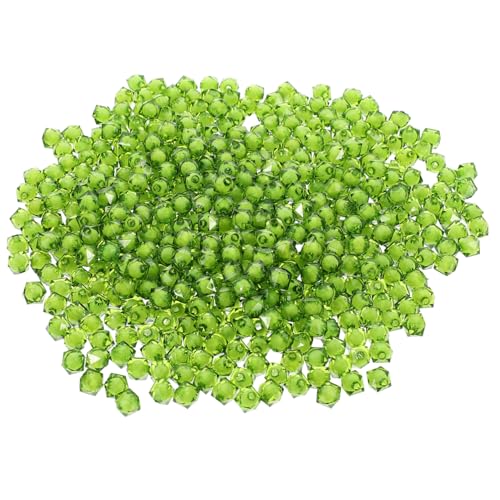Gadpiparty 1 Packung Acrylperlen Herstellung Form Perlen für Schmuckhersteller Quetschperlen flache Perlen DIY -Schmuckversorgungen Mini-Perlen Schmuck Abstandsperlen Perlen-Anhänger Grün von Gadpiparty